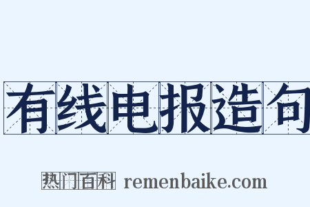 有线电报造句是什么意思的图片